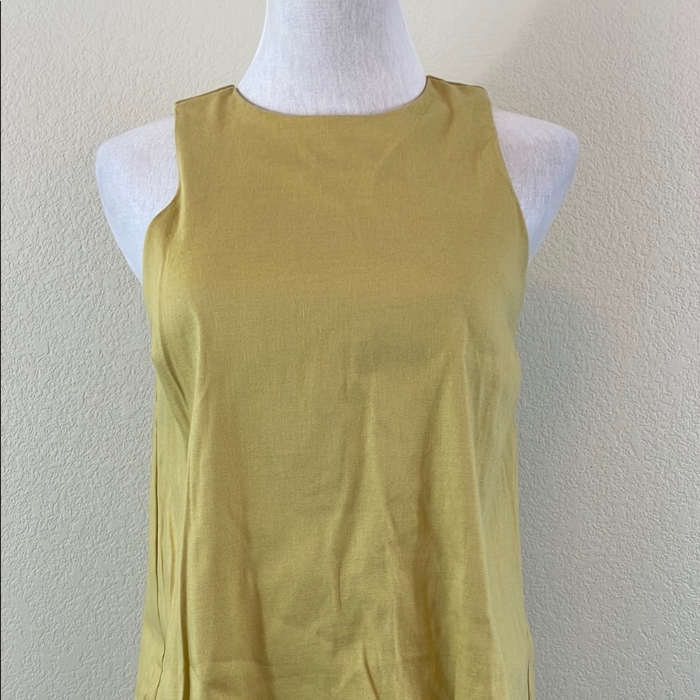 Antonio Melani Linen Yellow Sleeveless Dress size 0‎ - Picture 2 of 10